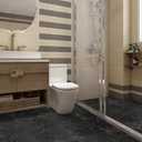 NUFLR Peel and Stick Floor Tile Waterproof, Black Marble Vinyl Flooring, Peel and Stick Flooring Durable for Update Bathroom Kitchen Basement Toilet11.8x11.8In, 10 PCS