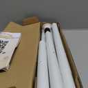 ALLZONE Shower Curtain Rod Tension No Drill, 42-83 Inches,Heavy Duty Tension Curtain Rod, Rustproof Shower Rods for Bathroom, Adjustable Spring Tension Rods for Windows,White