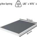 OSASET Low Profile Box Spring King - 3 Inch Box Spring King Heavy Duty Bed Foundation Metal Bed Base Easy Assembly