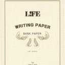 LIFE Bank paper writing paper [snow] T35 (vintage)