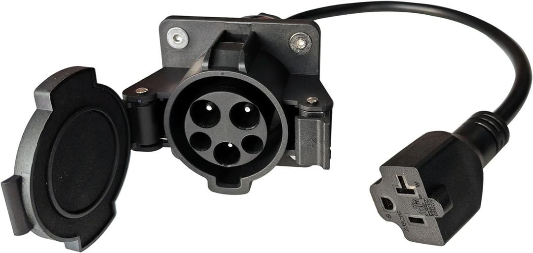 J1772 to Nema 5-15/5-20 Discharger, EV Station Charging Adapter with 0.35M Cable, EV Adapter Plug,J1772 to Nema 5-20 for E-Bike/Scooter/One Wheel