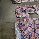 USA Pocket Square Patriotic America Flags Red White and Blue Stars and Stripes Tablecloth, Size 95x35in (1pc), 95x17in (2pcs)