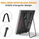 2 x Bilillo Plate Stands for Display - 4.5 Inch Plate Holder + Metal Frame Stand for Picture, Decorative Plates, Books, Photos, Easel (1 Pack)