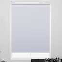 KALYSIE Cordless Roller Shades 100% Blackout Blinds for Windows and Doors, Pull Down Room Darkening Window Shades, Easy to Install for Home and Office, White, Fixed 75 Inches High, 51 Inches Width