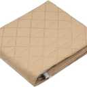 Washable Dog Pee Pads with Puppy Grooming Gloves,Puppy Pads,Reusable Pet Training Pads,Large Dog Pee Pad,Waterproof Pet Pads for Dog Bed Mat,Super Absorbing Whelping Pads (Brown) (28x20 inch)