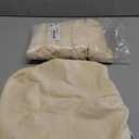 Smiry Velvet Seat Covers for Dining Room Chair Set of 6, Stretch Fit Removable Washable Chair Seat Cushion Protector Slipcovers with Ties, Cream