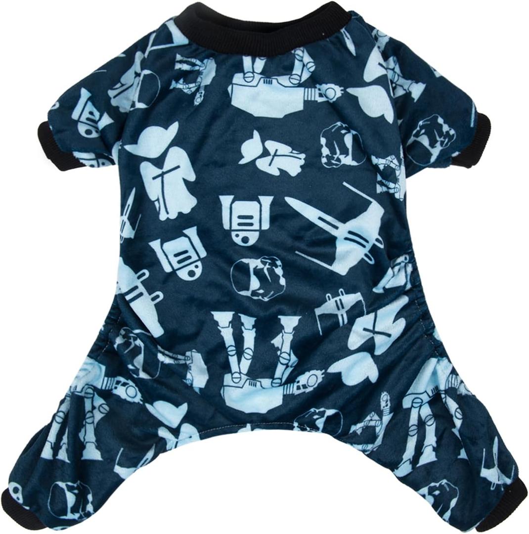 CuteBone Small Dogs Outfit Soft Puppy Onesies Pjs Dog Pajamas Pet Coat Cat Apparel Comfy Doggie Jumpsuit Bodysuit for All Seasons P47S (StarWars) S