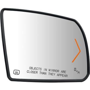 Passenger Side Heated Turn Signal And Blind Spot Detection Mirror Glass Replacement For 2008-2017 Toyota Sequoia 2007-2020 Toyota Tundra - Side Mirror With Rear Holder