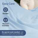 King Size 4 Piece Sheet Set - Comfy Breathable & Cooling Sheets - Hotel Luxury Bed Sheets for Women & Men - Deep Pockets, Easy-Fit, Soft and Wrinkle Free Sheets - Light Blue Oeko-Tex Bed Sheet Set