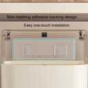 ZOHCAJBO Hanging Small Trash Can with Lid for Cabinets/Bathrooms/Bedrooms/Offices/Camping (Big)