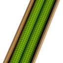 Creative Co-Op Hobnail Taper Candles in Box, Green, Set of 2 (10"H)