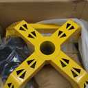 Rolling Shop Stool for Garage with Casters, DO02-Adjustable Height 360 Swivel Shop Seat with Tool Tray Storage, 330 LBS Capacity Padded Mechanic Stool, Yellow