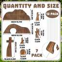 Thyle 7 Pcs The Empty Tomb Easter Scene and Cross Decoration Easter Jesus Resurrection Yard Sign with Stakes Jesus Nativity Scene Religious Christian Decoration for Outdoor Garden Porch Lawn