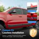 Door Molding Trim Compatible with 2019-2025 Dodge Ram Crew Cab 1500 Rocker Panel Glossy Carbon Fiber ABS Body Side Molding Trim Replacement for 2019-2025 Dodge Ram 1500 Accessories
