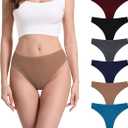 Women's XL Thong Underwear 6Pk