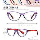 CCVOO Reading Glasses for Women Blue Light Blocking,Readers for Women  Comfort Spring Hinges,Fashion Designer Ladies Eyeglasses(5 Pack)