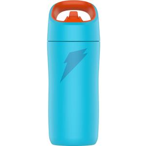 Gatorade Kids' Rookie Metal Water Bottle, 12oz, Stainless Steel Bottle, Double-Wall Insulation, Vacuum Insulated, Thermo Mug (12 Ounces, Light Blue)