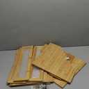 Corner Bread Box for Kitchen Countertop, Large Wood Bread Storage Container Breadbox for Homemade Bread, Kitchen Counter Bread Bin for Utensil Cans Snacks Storage (Natural)