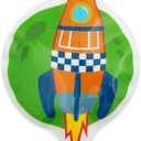 2 Pack Spaceship Solar Shine Ups Night Light