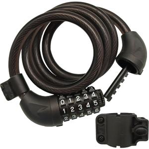 Bike Lock, 4 Feet Bicycle Lock, Heavy Duty Anti Theft 5 Digit Combination Lock, Bike Cable Lock with Mounting Bracket, Bicycle Cable Lock for Road Bike Mountain Bike Scooter