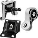 Front Engine and Transmission Mount Kit Compatible with 2008-2011 Ford Focus 2.0L L4 Front Engine Motor Mount Set A5495 A5322 A2986