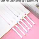 12 Pcs Magic Border Pen, Different Line Stamp Markers Border Pens, Scrapbook Supplies for Drawing Note Taking, Journaling Handwriting, Tip Roll Drawing Decorative Lines