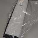 Color&Geometry Chenille Pile Bathroom Rugs Upgraded Denser, 17"x29.5" Non Slip Absorbent Black Bath Mats for Bathroom Thin Fit Under Door, Washable Quick Dry, Standard Sized