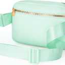 Cross Body Fanny Pack for Women,Fashion Waist Packs Crossbody Bags,Belt Bag with Adjustable Strap - Light Green