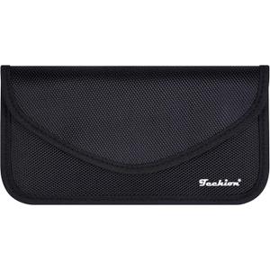 Signal Blocking Bag, RFID Faraday Bag Shield Pouch Wallet Case for Cell Phone and Car Key FOB, Privacy Protection, Anti-Hacking - Black