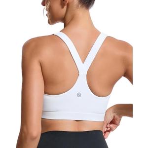 RUNNING GIRL Sports Bras for Women High Support,Racerback High Impact Sports Bra Moulded Cup Workout Bra Push up (Small)