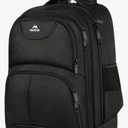 MATEIN Rolling Backpack, 17 inch Water Resistant Wheeled Laptop Backpack, Carry on Luggage Business Bag, Overnight College Computer Bag Trolley Suitcase for Men Women Adults to Travel, Black