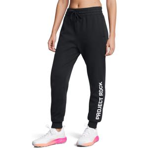 2 x Under Armour Women's Project Rock Rival Fleece Joggers (Black)