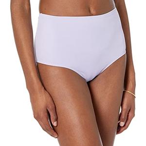 Amazon Essentials Women's High Waist Swim Bottom Lavender, L