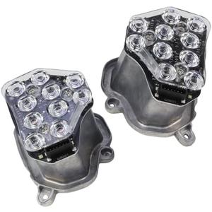 MUNIK Turn Signal Led Headlight Left & Right Turn Signal LED Headlight Indicator Module for BMW 520i 523i 528i 530i 535i Replace# 63117271901 63117271902