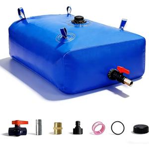 GHOSOONE 3000 L/800 Gal Water Bladder Tank, Foldable Portable Water Storage Container, Emergency Water Bag for RV, Truck Bed, Fire Prevention, Drought Resistance, Blue