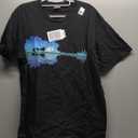 Guitar Lake Shadow Love Guitar Musician T-Shirt L