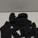 RATIVE Basic Socks Cotton Crew for Unisex Baby Infant Toddler Kids Boys Girls (1-3T, 12-pairs/Black)