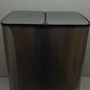 Elevon Kitchen Can with Lid, 2 x 8 Gallon Garbage Can, with Soft-Close Foot Pedal and Removable Inner, 60 Liter Large Stainless Waste Bin for Bathroom Bedroom Home Office