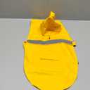 NACOCO Large Dog Raincoat Adjustable Pet Water Proof Clothes Lightweight Rain Jacket Poncho Hoodies with Strip Reflective (M, Yellow) (Medium (Pack of 1))
