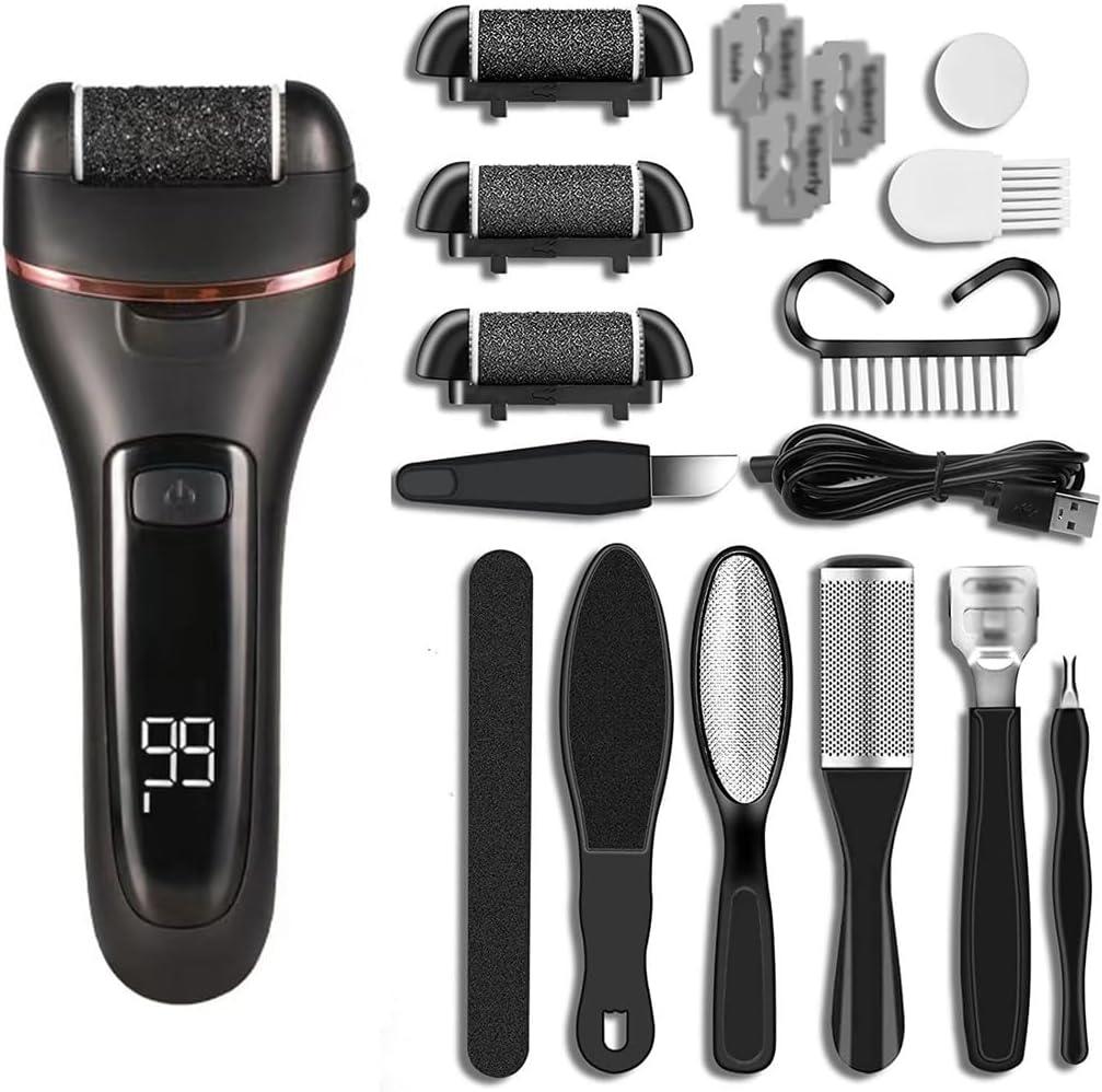 Foot Repair Device Full Body Water Wash Rechargeable Digital Display Screen Foot Repair Device(D) (1 Count (Pack of 1))