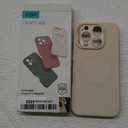 ESR for iPhone16 Pro Case with MagSafe, Supports Magnetic Charging, Smooth & Slim Silicone Case, Shockproof, Full Screen and Camera Protection, Soft Microfiber Lining,Light Tan