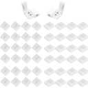 50 Pcs LED Strip Connectors 2 Pin, Unwired Solderless Gapless Connector,10mm Wide RGB L Splitter Right Angle T-Shape Connector for RGB 3528 2835 Multicolor LED Strip Lights