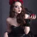 2 x Short Lace Fingerless Gloves,mesh gothic Black Hand Sleeve, Vintage Sexy Wedding Cuffs for Women Masquerade Halloween Party (Black)