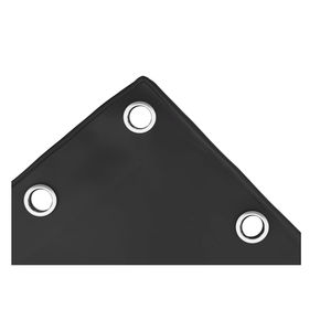 Covers & All Waterproof Tarp, 18 Oz PVC Polyester Tarp Heavy Duty Waterproof, 65" x 48', Black