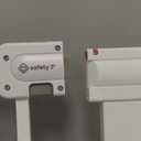 Safety 1st Easy Install Walk Thru Baby Gate for Doorway With Door, Dog Gates, Fits 29"-38", Easy Install 28" Tall, White