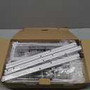 SWTYMIKI Over The Door Organizer - Door Organizer Hanging with 5 Adjustable Metal Large Capacity Basket and 6 Coat Hook, Wall Mounted Shelf for Bedroom Closet Bathroom Laundry Pantry Cabinet Kitchen (White)