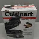 Cuisinart Waffle Maker, 1250W Round Classic Waffle Iron, 5-Setting Adjustable Browning Control, WMR-CANAS, Brushed Stainless