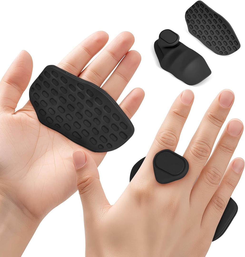 3 x HUAFA Anti-Slip Workout Grips, Gym Grips Weight Lifting Grips Pads, Ergonomics Weight Lifting Gloves for Men Women Deadlift, Fitness Training and Exercise, Gym Grips Pads for Palm Protection
