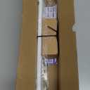 Wrap Around Curtain Rods,White Curtain Rods 48 to 84 Inch,5/8 Inch Adjustable Blackout Curtain Rod Set with Bracket,Room Darkening Single Window Rod,Metal Hidden Curved Drapery Rods 48-84",White (48-90" ( 1pack ))