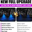 Car Door Logo Projector Puddle Lights Ultra-Bright Welcome Light 3D Laser Ghost Shadow Light Compatible with Model 3 Y S X Accessories (for TTEE-SS-LL-aa, 4)